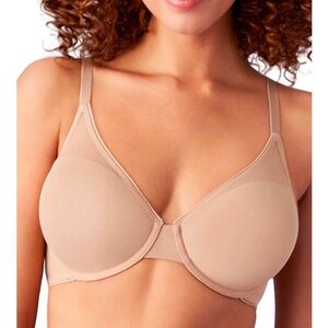 B.TEMPT’D BY WACOAL ETCHED IN STYLE T-SHIRT BRA NATURAL TAN SIZE 34DDD